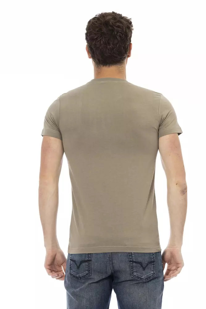 Trussardi Action Green Cotton Men T-Shirt - ClickThatClicks 