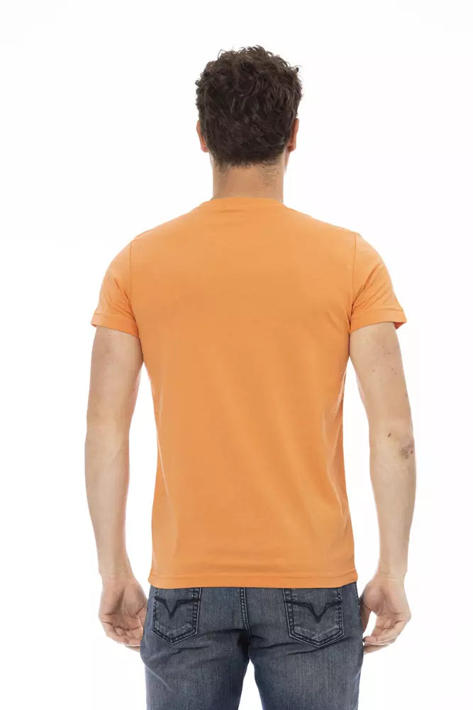 Trussardi Action Orange Cotton Men's T-Shirt - ClickThatClicks 
