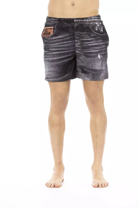 Just Cavalli Black Polyester Men's Swim Short - ClickThatClicks 