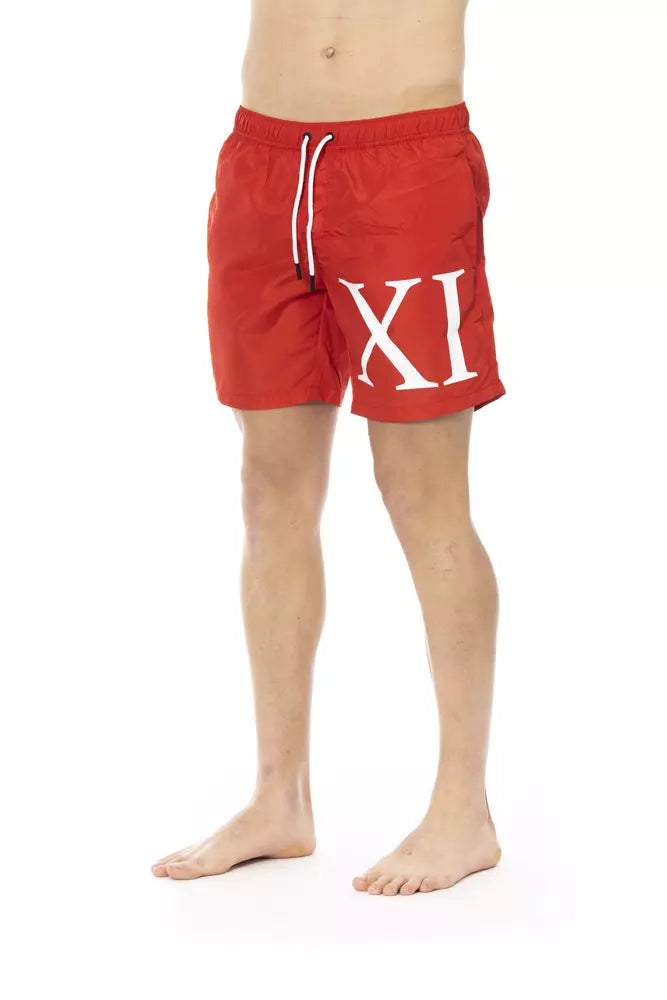 Bikkembergs Red Polyester Men Swim Short - ClickThatClicks 