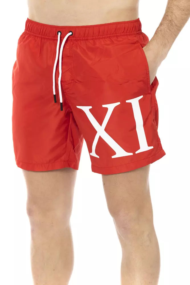 Bikkembergs Red Polyester Men Swim Short - ClickThatClicks 