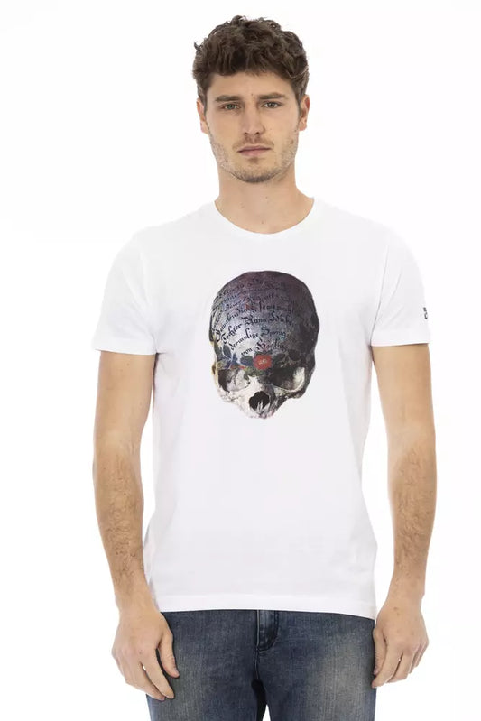 Trussardi Action White Cotton Men's T-Shirt - ClickThatClicks 