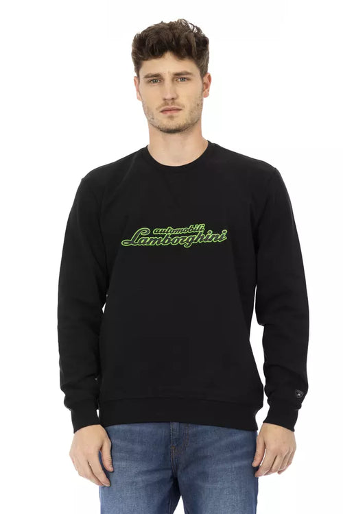 Automobili Lamborghini Black Cotton Men's Sweater - ClickThatClicks 