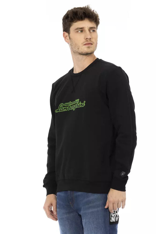 Automobili Lamborghini Black Cotton Men's Sweater - ClickThatClicks 
