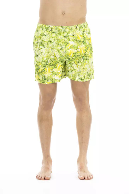 Just Cavalli Green Polyester Men Swim Short - ClickThatClicks 