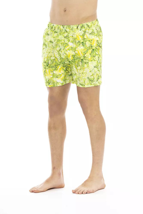 Just Cavalli Green Polyester Men Swim Short - ClickThatClicks 