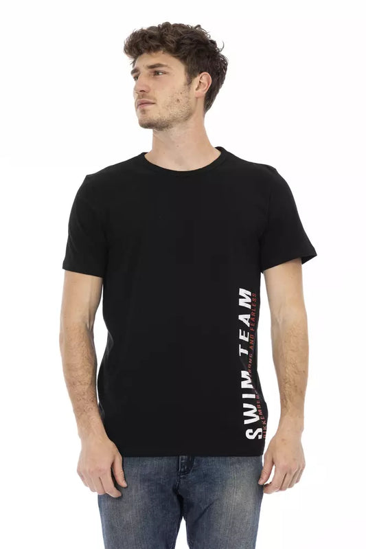 Bikkembergs Black Cotton Men T-Shirt - ClickThatClicks 