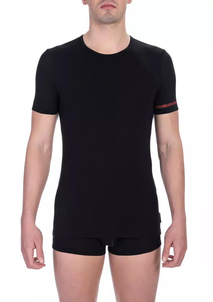 Bikkembergs "Black Cotton Men T-Shirt Twin Pack" - ClickThatClicks 