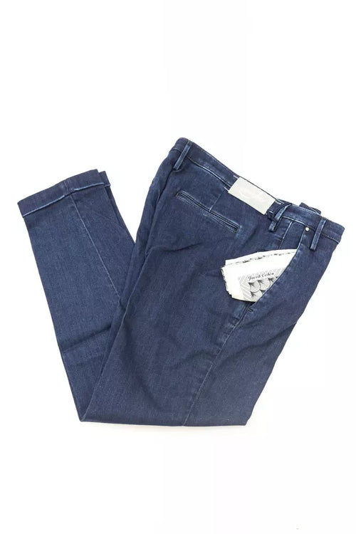 Jacob Cohen Blue Cotton Women Jeans - ClickThatClicks 