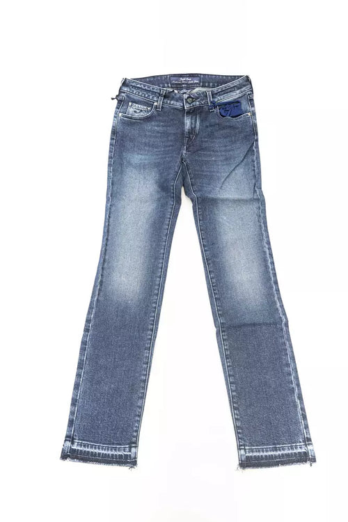 Jacob Cohen Blue Cotton Women Jeans - ClickThatClicks 