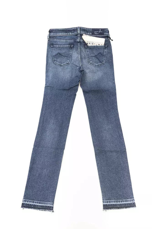 Jacob Cohen Blue Cotton Women Jeans - ClickThatClicks 