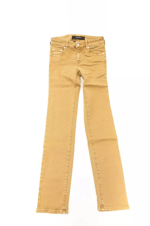 Jacob Cohen Beige Cotton Women Jeans - ClickThatClicks 