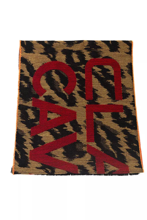 Cavalli Class Brown Wool Men Scarf - ClickThatClicks 