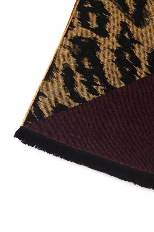 Cavalli Class Brown Wool Men Scarf - ClickThatClicks 