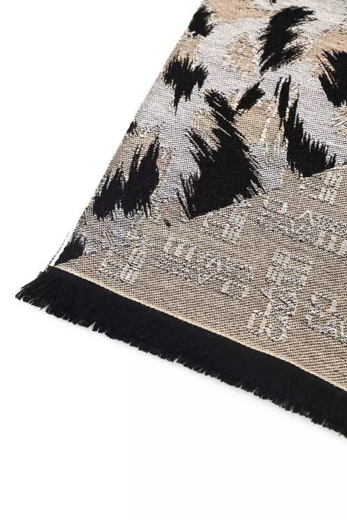 Cavalli Class Beige Wool Men Scarf - ClickThatClicks 