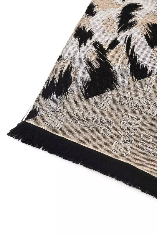 Cavalli Class Beige Wool Men Scarf - ClickThatClicks 