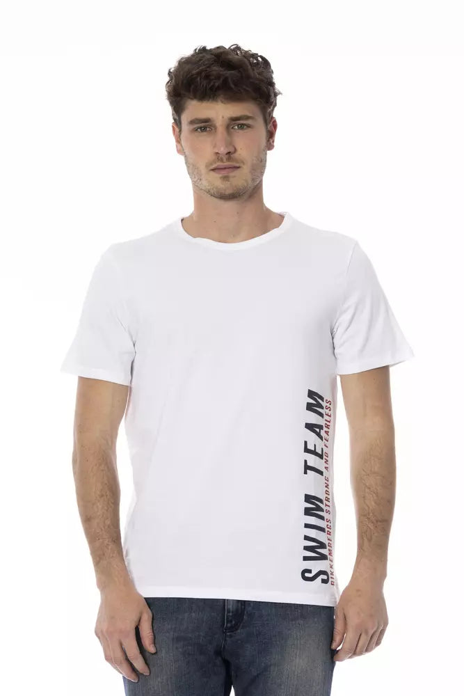 Bikkembergs White Cotton Men T-Shirt - ClickThatClicks 