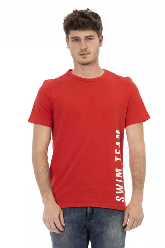 Bikkembergs Red Cotton Men T-Shirt - ClickThatClicks 
