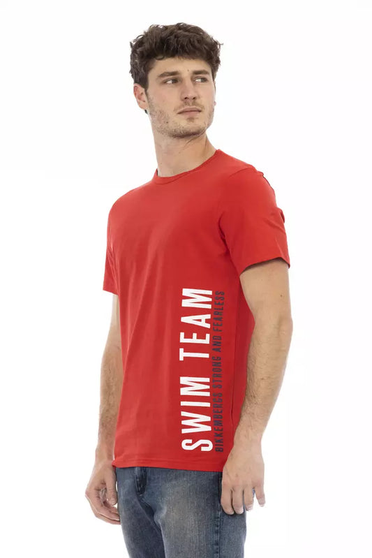 Bikkembergs Red Cotton Men T-Shirt - ClickThatClicks 
