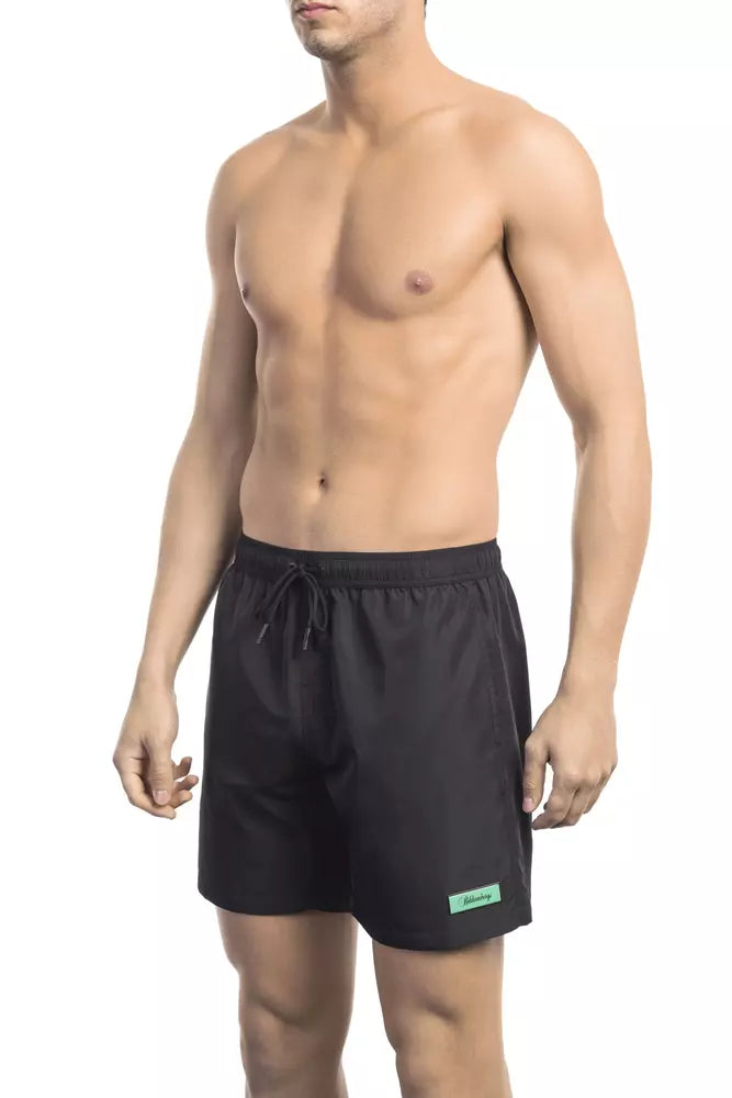 Bikkembergs Black Polyester Men Swim Short - ClickThatClicks 