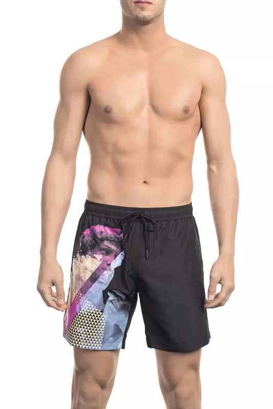 Bikkembergs Black Polyester Men Swim Short - ClickThatClicks 