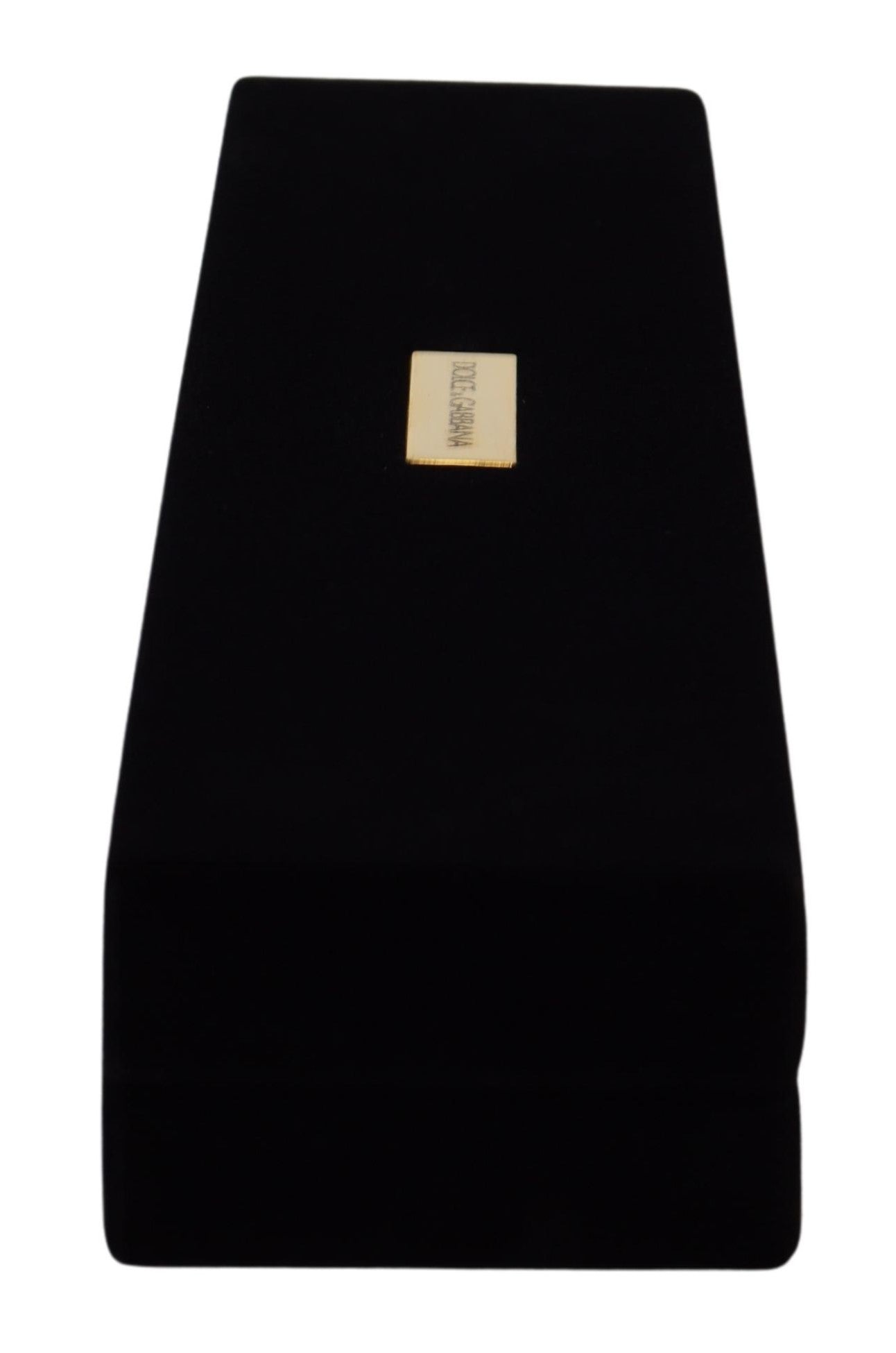 Dolce & Gabbana Black Velvet Logo Plaque Storage Bracelet Jewelry Box - ClickThatClicks 