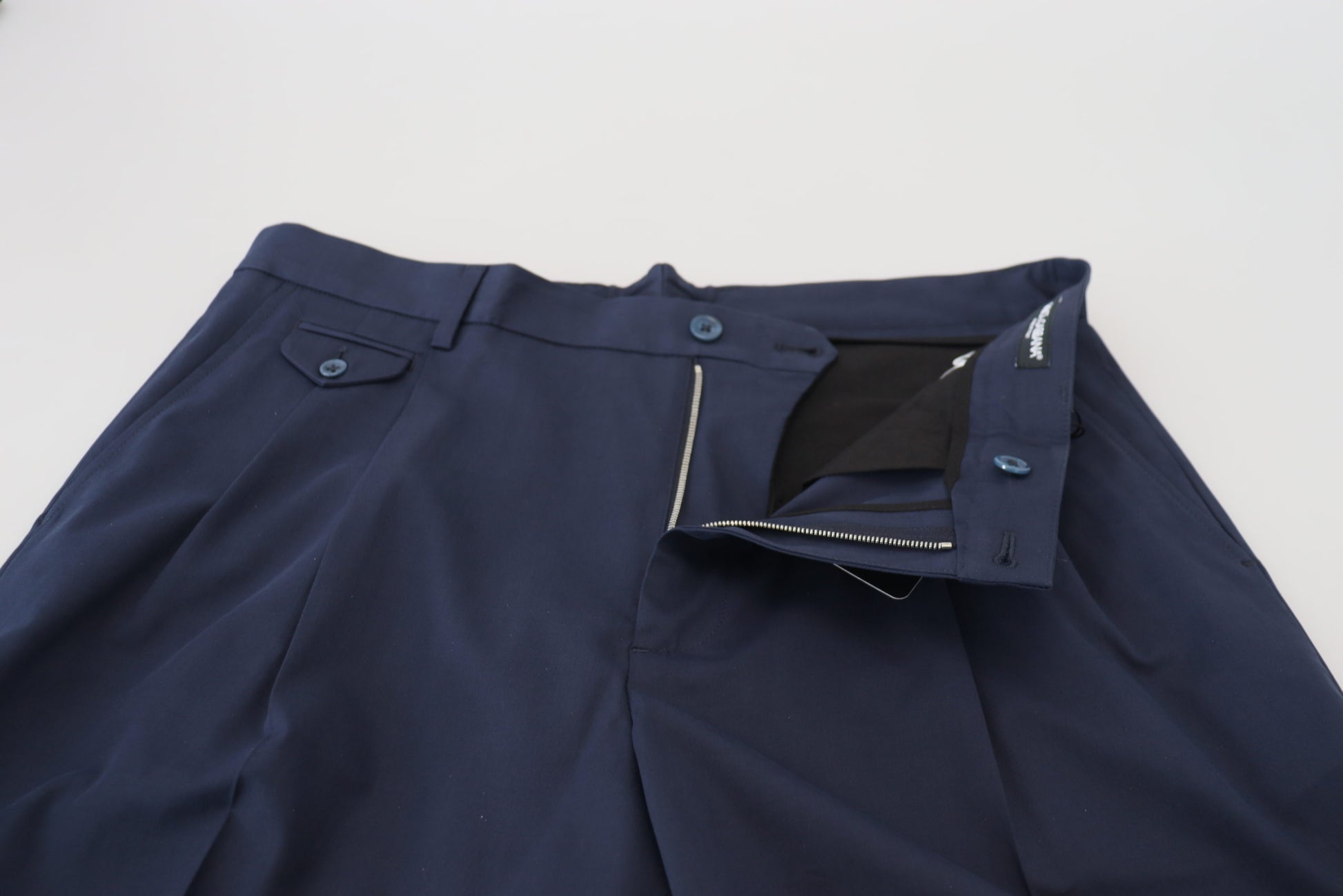 Dolce & Gabbana Blue Chinos Cotton Stretch Casual Shorts - ClickThatClicks 