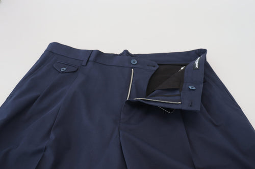 Dolce & Gabbana Blue Chinos Cotton Stretch Casual Shorts - ClickThatClicks 