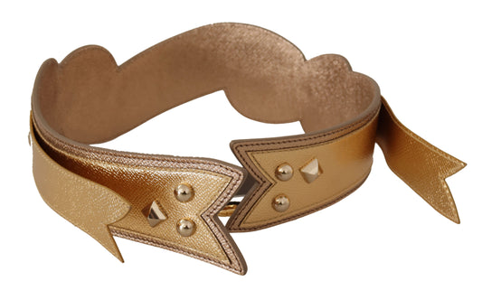 Dolce & Gabbana Gold Leather LOVE Patch Bag Shoulder Strap - ClickThatClicks 