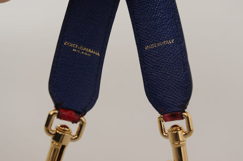 Dolce & Gabbana Red Exotic Leather Crystals Shoulder Strap - ClickThatClicks 