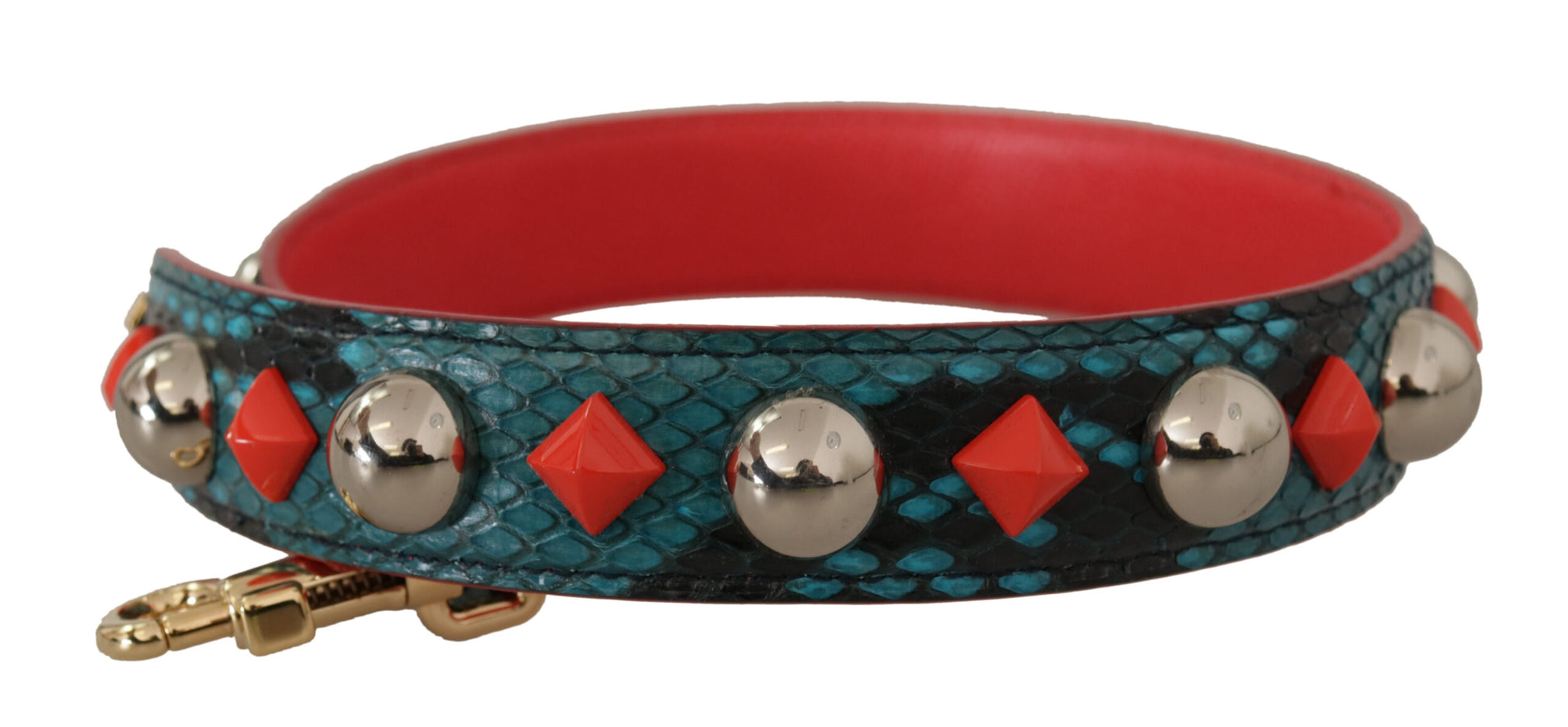 Dolce & Gabbana Green Crystals Leather Bag Shoulder Strap - ClickThatClicks 