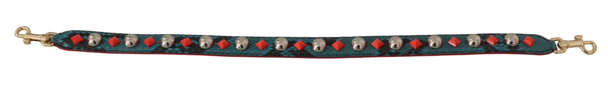 Dolce & Gabbana Green Crystals Leather Bag Shoulder Strap - ClickThatClicks 