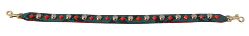 Dolce & Gabbana Green Crystals Leather Bag Shoulder Strap - ClickThatClicks 