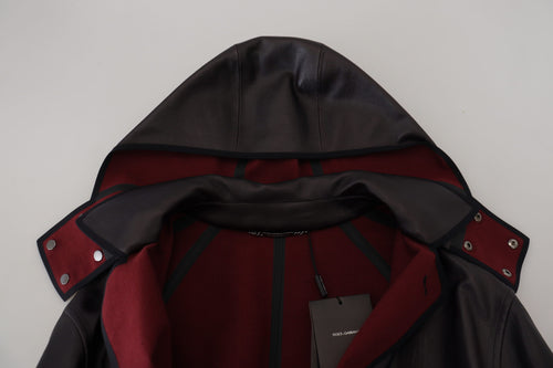 Dolce & Gabbana Black Trench Hooded Parka Cotton Jacket - ClickThatClicks 