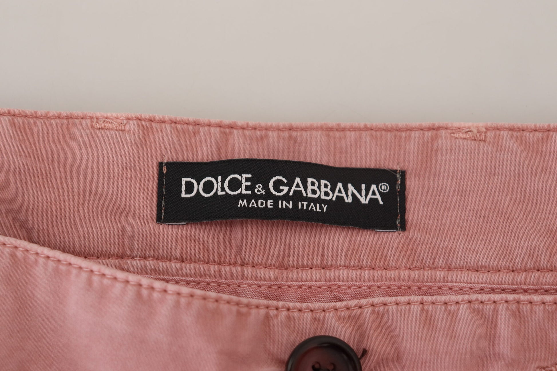 Dolce & Gabbana Pink Chinos Cotton Casual Mens Shorts - ClickThatClicks 