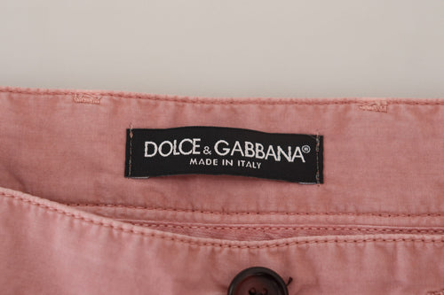 Dolce & Gabbana Pink Chinos Cotton Casual Mens Shorts - ClickThatClicks 