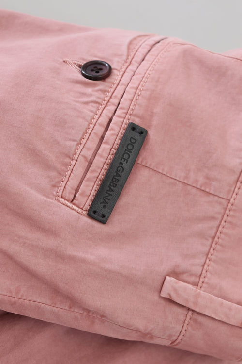 Dolce & Gabbana Pink Chinos Cotton Casual Mens Shorts - ClickThatClicks 