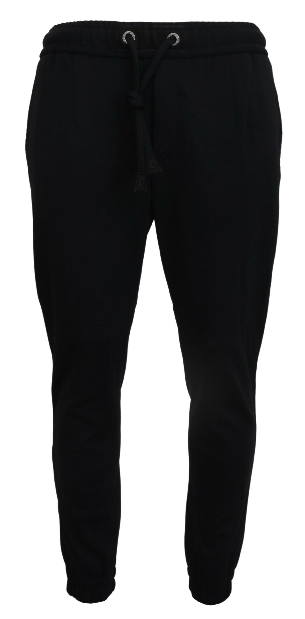 Dolce & Gabbana Black Mens Sport Wool Sweatpants Pants - ClickThatClicks 
