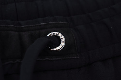 Dolce & Gabbana Black Mens Sport Wool Sweatpants Pants - ClickThatClicks 