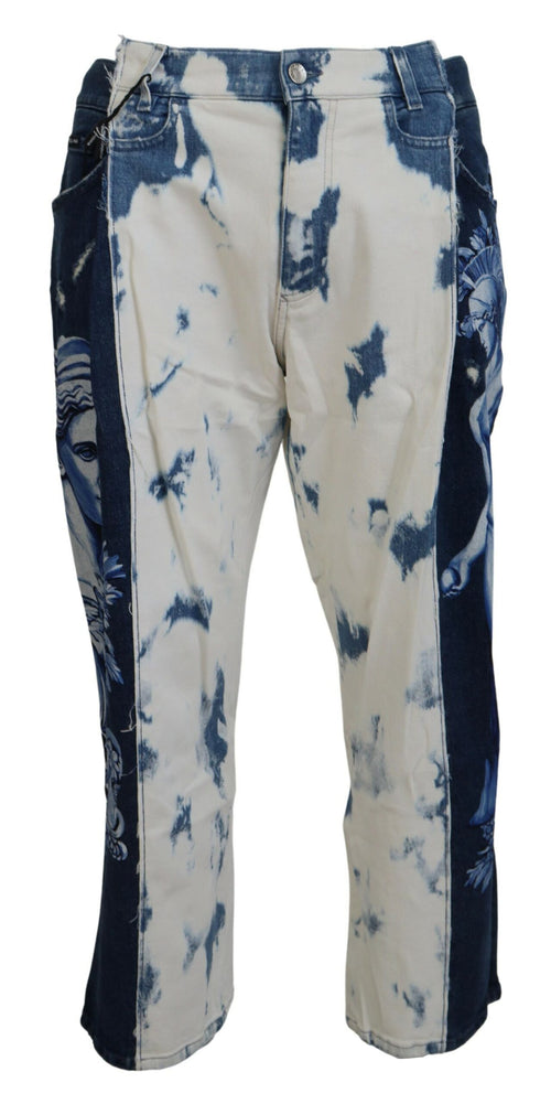 Dolce & Gabbana Blue Ceasar Denim Cotton Loose Fit Jeans - ClickThatClicks 