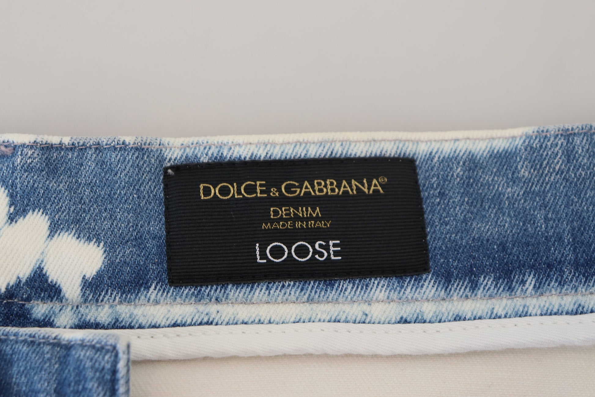 Dolce & Gabbana Blue Ceasar Denim Cotton Loose Fit Jeans - ClickThatClicks 
