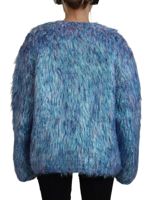 Dolce & Gabbana Multicolor Polyester Fringes Coat Jacket - ClickThatClicks 