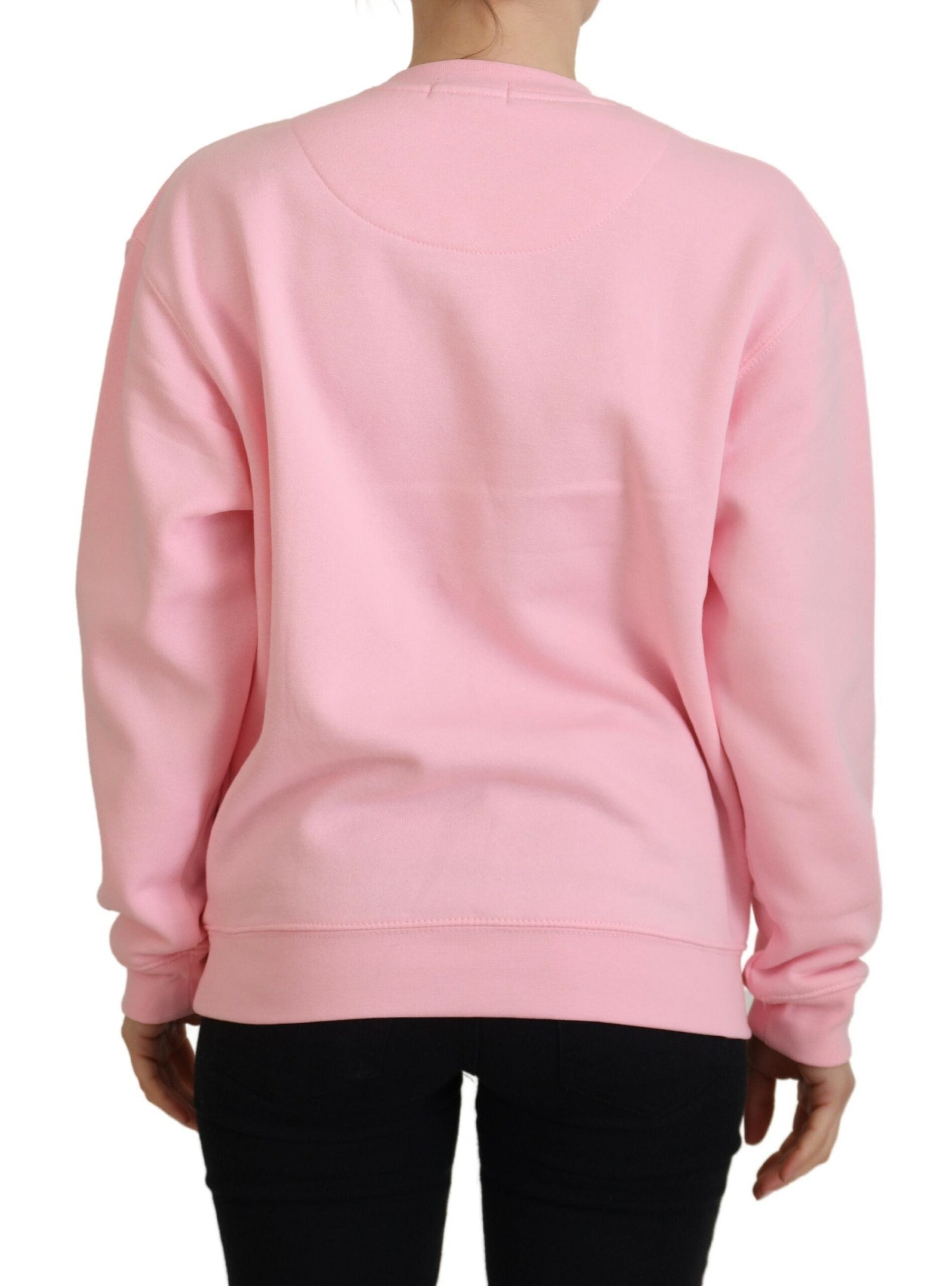 Philippe Model Pink Printed Long Sleeves Pullover Sweater - ClickThatClicks 