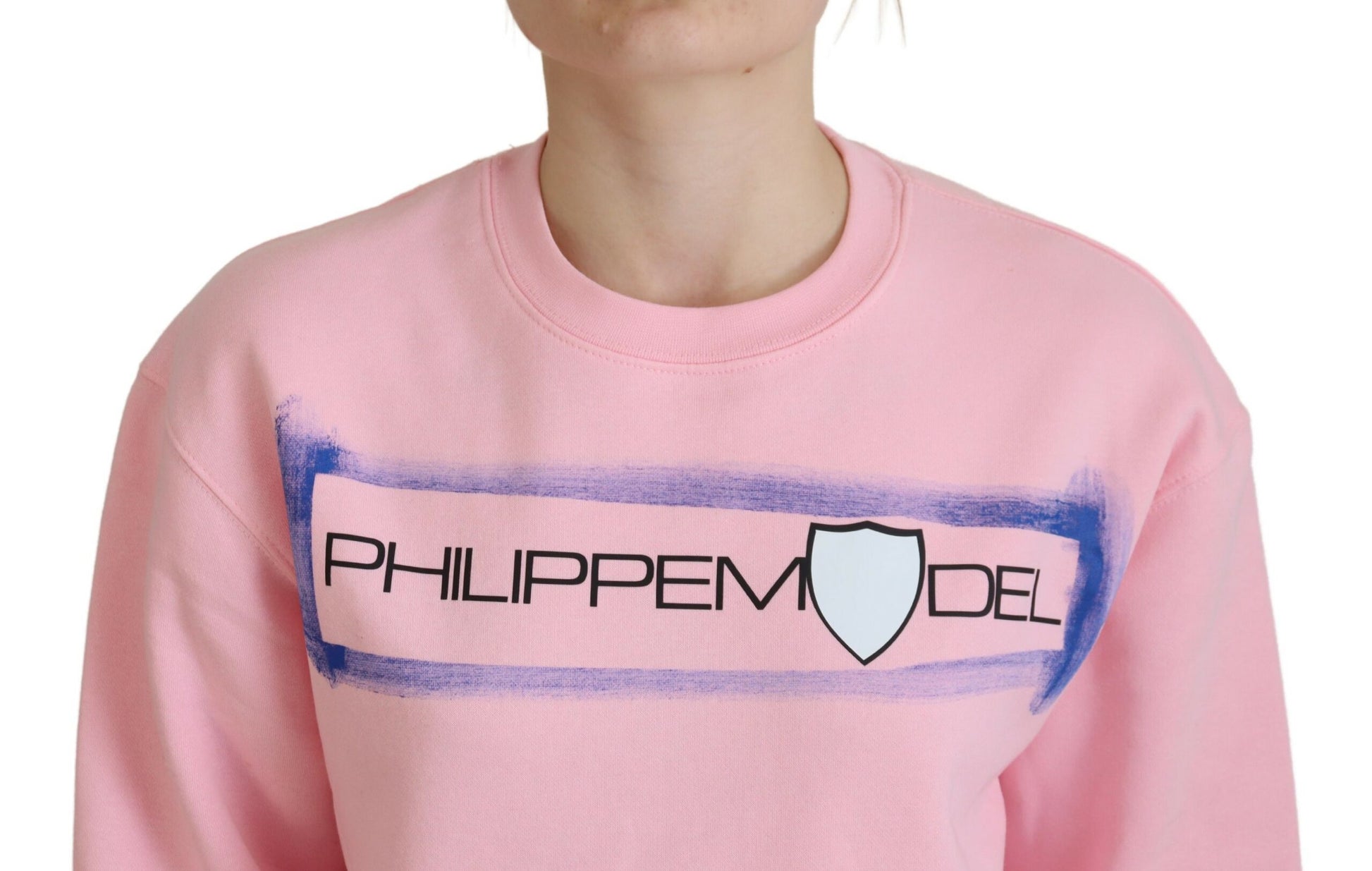 Philippe Model Pink Printed Long Sleeves Pullover Sweater - ClickThatClicks 