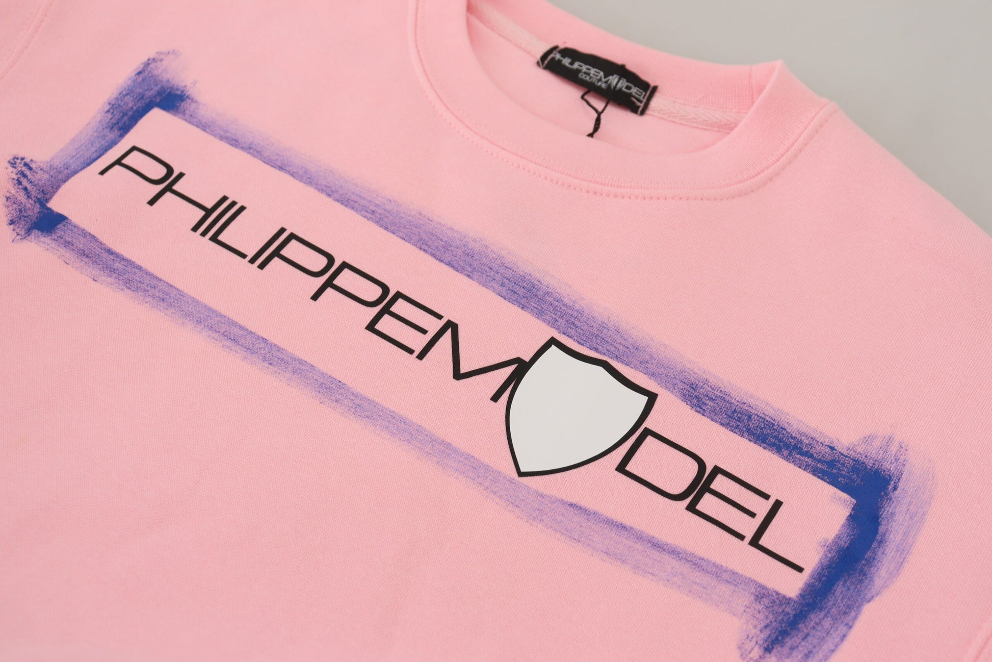 Philippe Model Pink Printed Long Sleeves Pullover Sweater - ClickThatClicks 