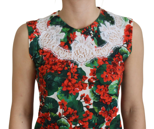 Dolce & Gabbana White Floral Wool Lace Vest Tank Top - ClickThatClicks 