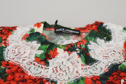 Dolce & Gabbana White Floral Wool Lace Vest Tank Top - ClickThatClicks 