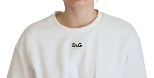 Dolce & Gabbana White Corset Stretch Cotton Top T-shirt - ClickThatClicks 