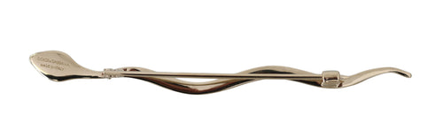 Dolce & Gabbana Silver Brass Crystal Spilla Serpente Brooch Pin - ClickThatClicks 