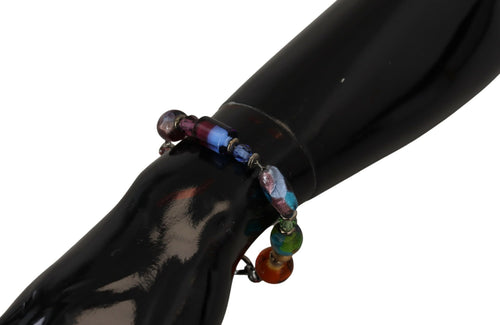 Dolce & Gabbana multicolor Silver Chain Brass Beaded Lobster Clasp Bracelet - ClickThatClicks 